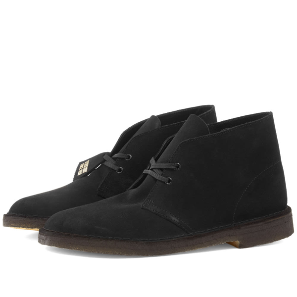 clarks original black suede desert shoes