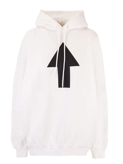 Shop Balenciaga Arrow Wifi Hoodie In White