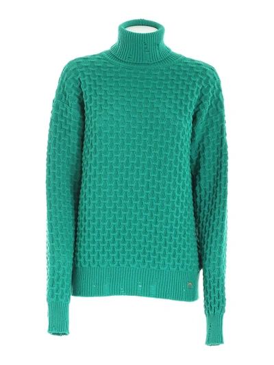 Shop Pinko Nuvolosità Sweater In Green