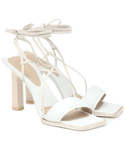 Shop Jacquemus Les Sandales Adour Leather Sandals In White