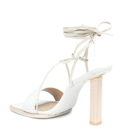 Shop Jacquemus Les Sandales Adour Leather Sandals In White