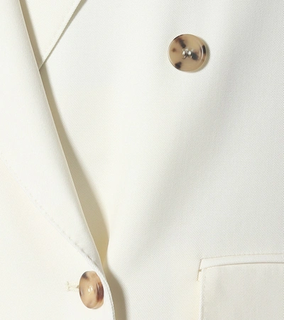 Shop Max Mara Poloma Double-breasted Blazer In White