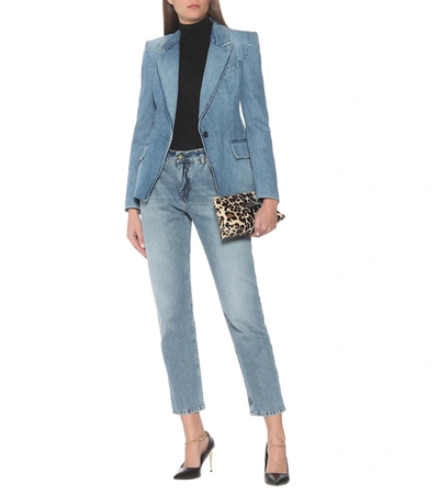 Shop Tom Ford Mid-rise Boyfriend Jeans In Blue