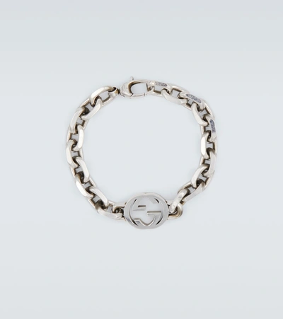 Shop Gucci Gg Chain Bracelet In Silver