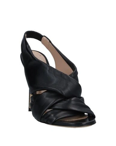 Shop Aldo Castagna Woman Sandals Black Size 11 Calfskin