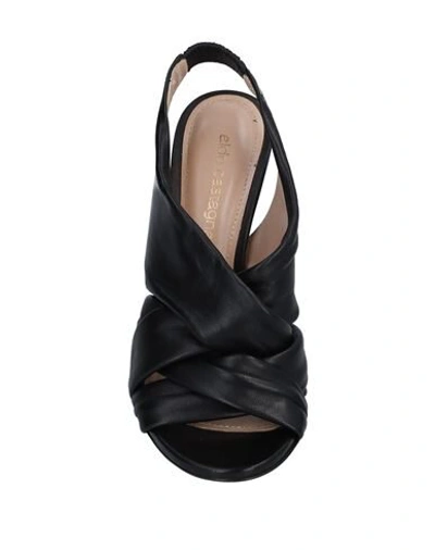 Shop Aldo Castagna Woman Sandals Black Size 11 Calfskin