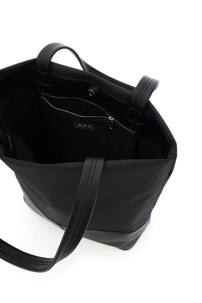 Shop Apc A.p.c. Camden Shopper In Noir