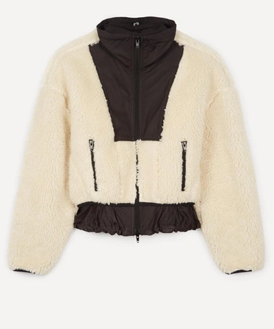 Shop 3.1 Phillip Lim / フィリップ リム Cropped Teddy Bonded Jacket In Ivory