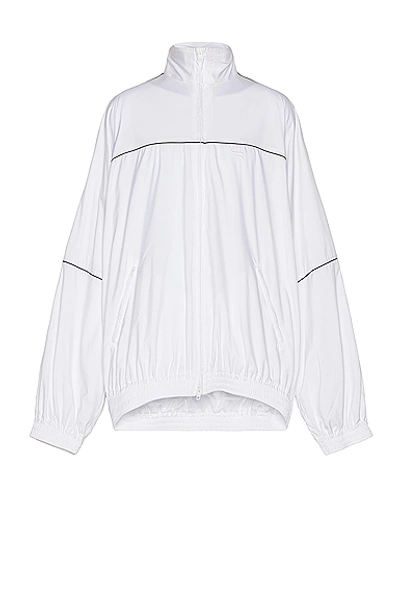 Shop Balenciaga Tracksuit Jacket In White
