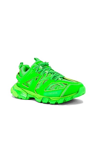 Shop Balenciaga Track Sneaker In Fluo Green