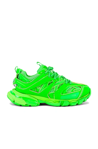 Shop Balenciaga Track Sneaker In Fluo Green