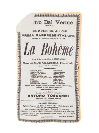 Shop Fornasetti 'la Bohème' Dish In Grey