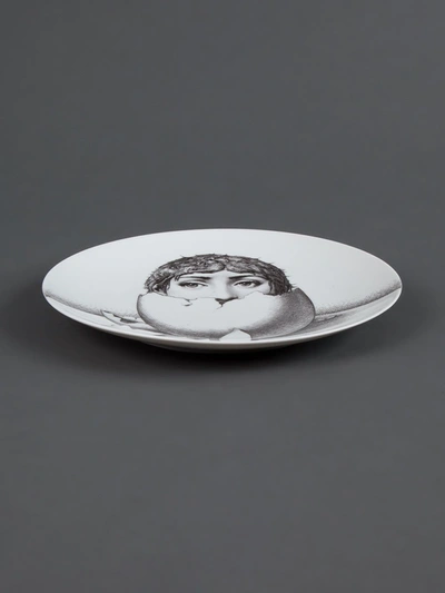 Shop Fornasetti Plate In White