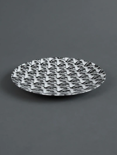 Shop Fornasetti Plate In Grey