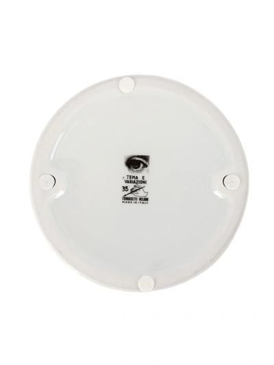 Fornasetti Printed Ashtray In Grey