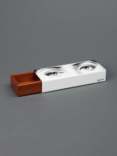 Fornasetti Printed Wooden Box In Black