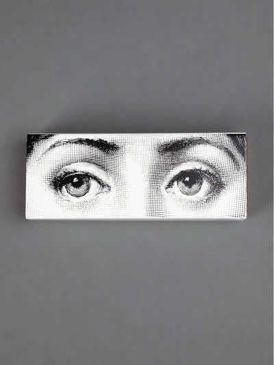 Fornasetti Printed Wooden Box In Black