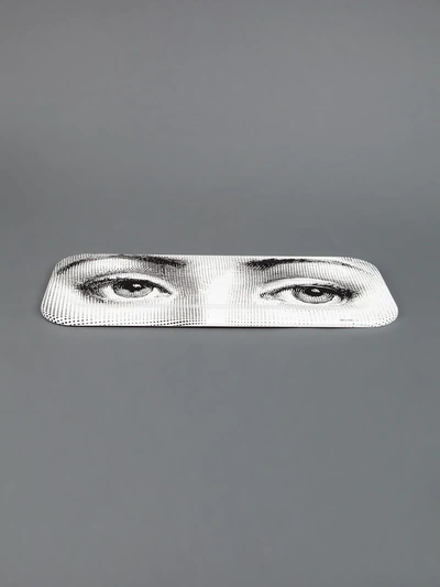 Fornasetti Occhi Tray In White