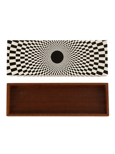 Fornasetti Optic Print Case In Black