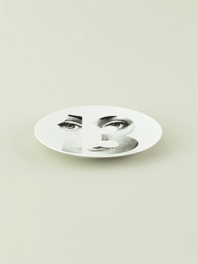 L'eclaireur Made By Fornasetti Printed Plate In White