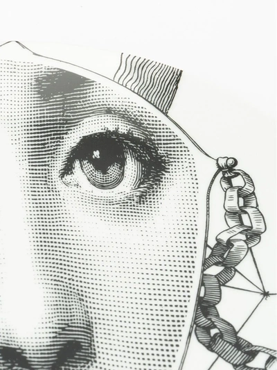 Fornasetti Face Plate In Black