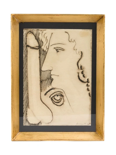Fornasetti Erotic Painting In Multicolour