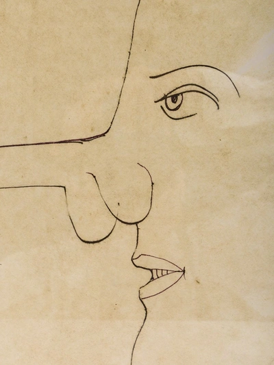 Fornasetti Erotic Painting In Multicolour