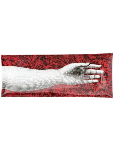 Fornasetti Centrepieces And Trays In Red