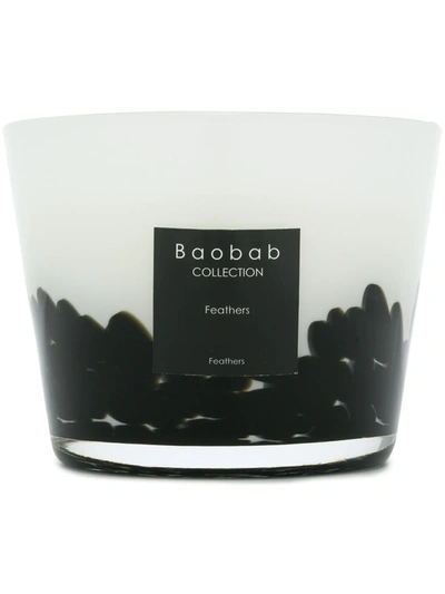 Shop Baobab Collection Feathers Scented Candle (500g) In Black