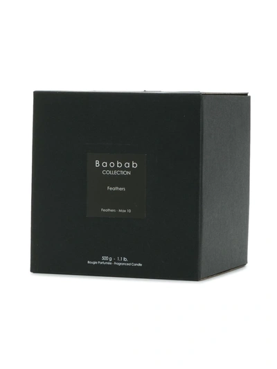 Shop Baobab Collection Feathers Scented Candle (500g) In Black