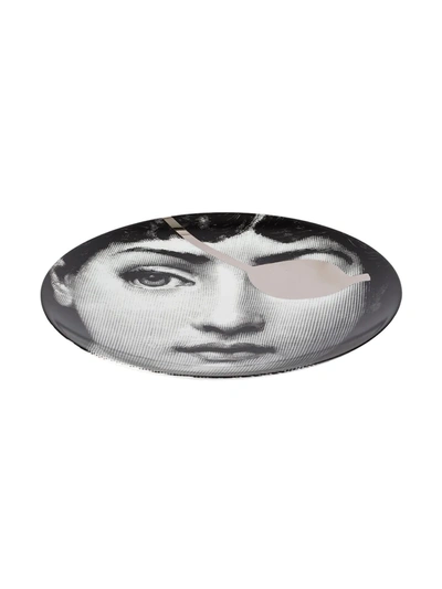 Fornasetti Pirate Eye T&v Wall Plate In Grey