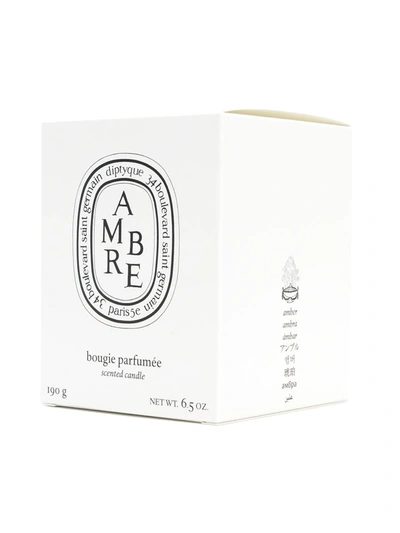 Shop Diptyque Ambre 190 Candle In White