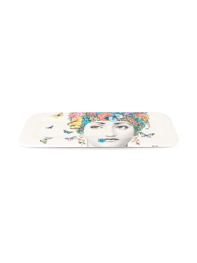 Fornasetti Fior Di Lina Tray In White