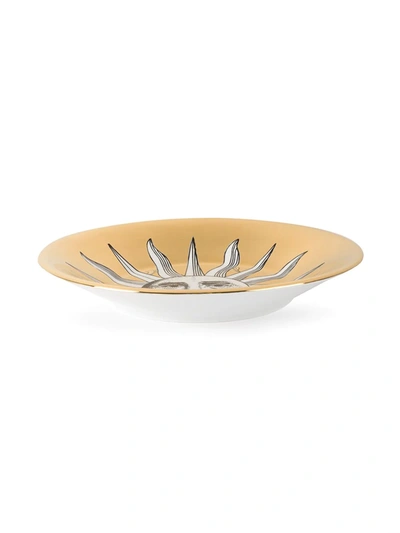 Shop Fornasetti Sun Bowl In Gold