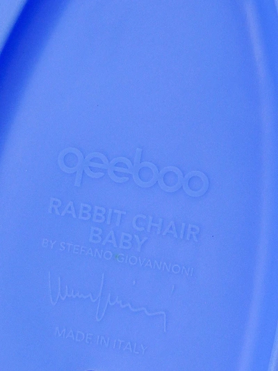 Shop Qeeboo Rabbit Baby Chair In Blue