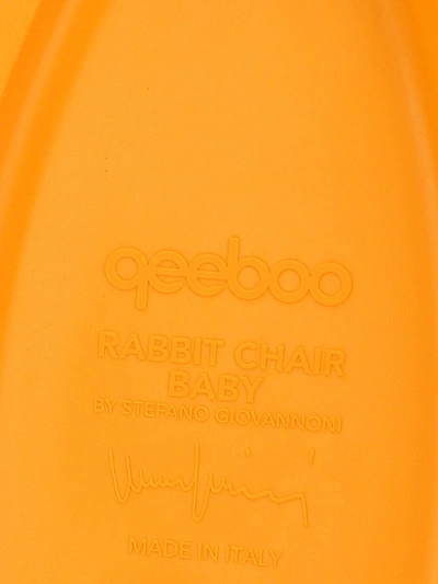 Shop Qeeboo Rabbit Baby Chair In Orange