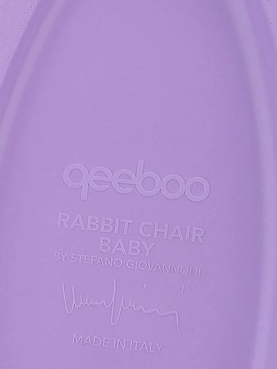 Shop Qeeboo Rabbit Baby Chair In Purple