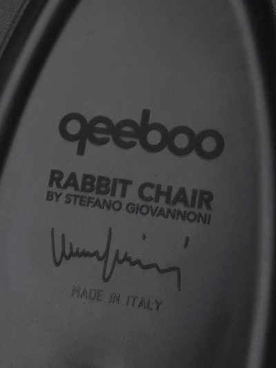 Shop Qeeboo Rabbit Chair In Black