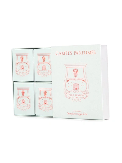 Cire Trudon Ernesto Scented Wax Cameos (set Of 4) In White