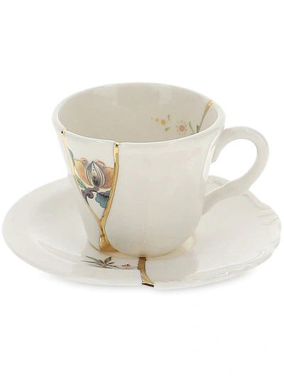 Shop Seletti Crack Detail Coffee Cup In White