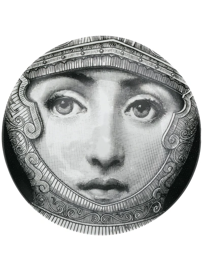 Shop Fornasetti Tema E Variazioni Wall Plate In Black