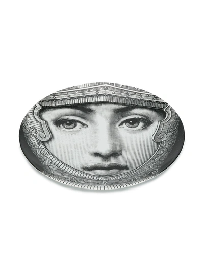 Fornasetti Wall Plate Tema E Variazioni No. 095 In Black