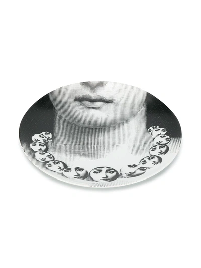 Shop Fornasetti Decorative Wall Plate In Black