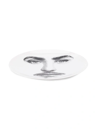Fornasetti Portrait Plate In White