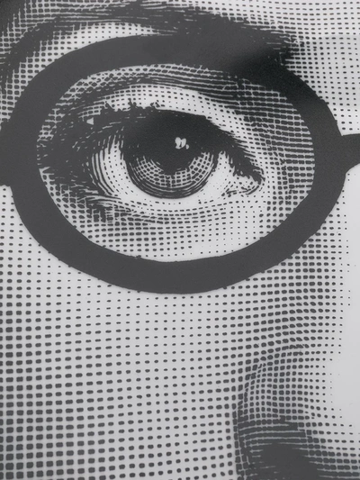 Fornasetti Portrait Plate In Black