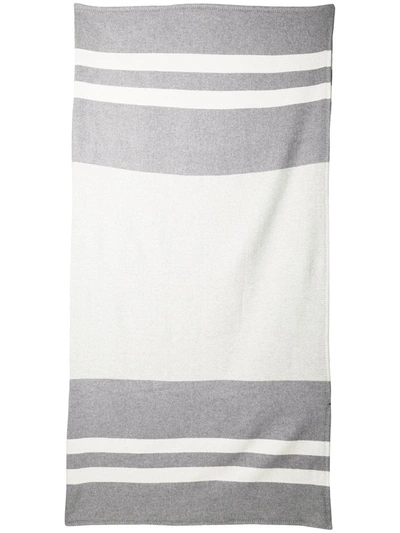 Shop N.peal Doubleface Woven Blanket In Grey