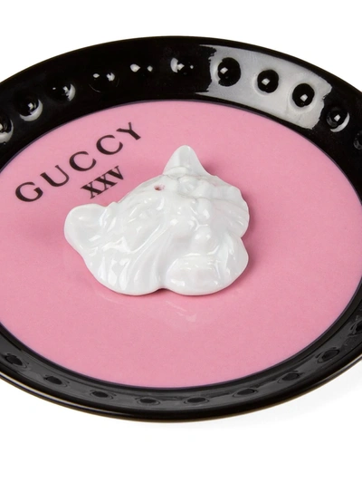 Shop Gucci Cat Incense Burner In Pink