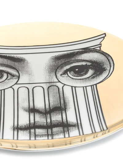 Shop Fornasetti Tema E Variazioni Wall Plate In Gold