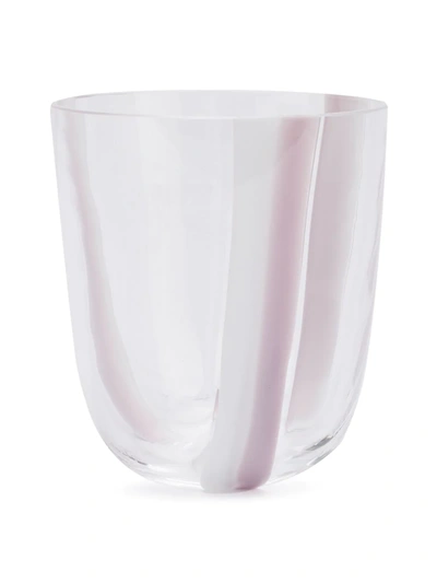 Carlo Moretti Striped Drinking Glass In Purple
