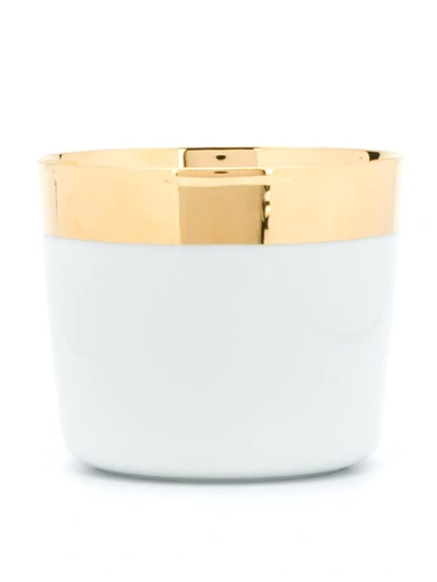 Fürstenberg Gilded Rim Cup In White